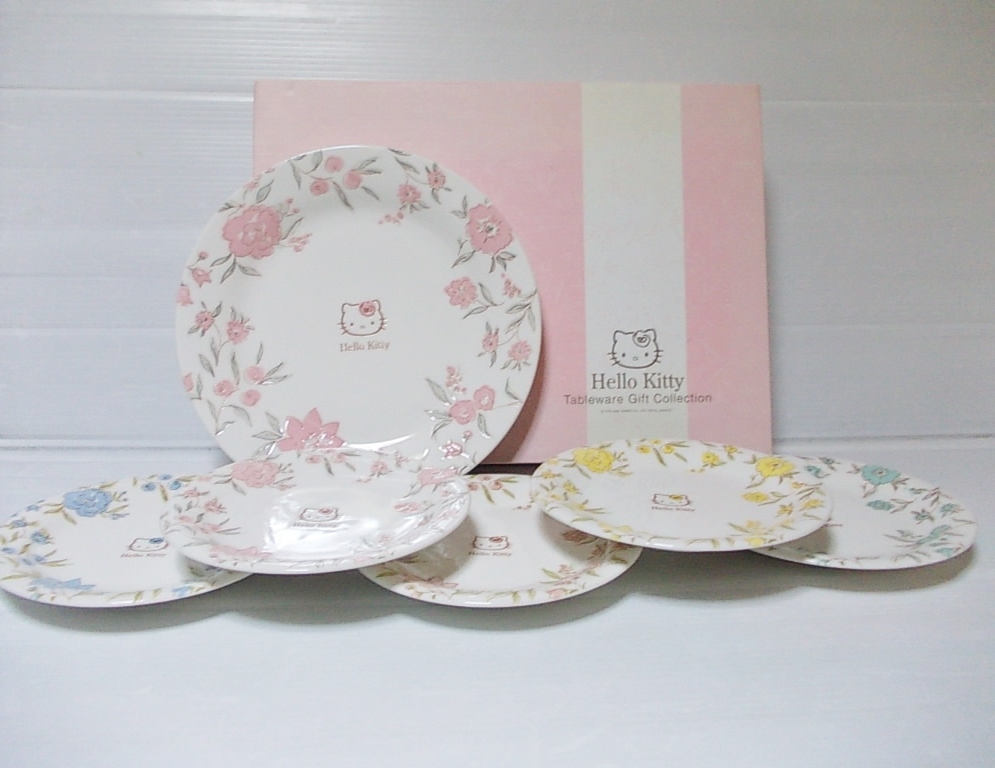 新品】サンリオ 2008 ハローキティ フラワーガーデン オードブルセット