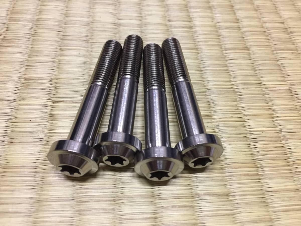新品】即納 4本 チタンボルト キャリパーボルト M10 P1.25 L60 GSX YZF