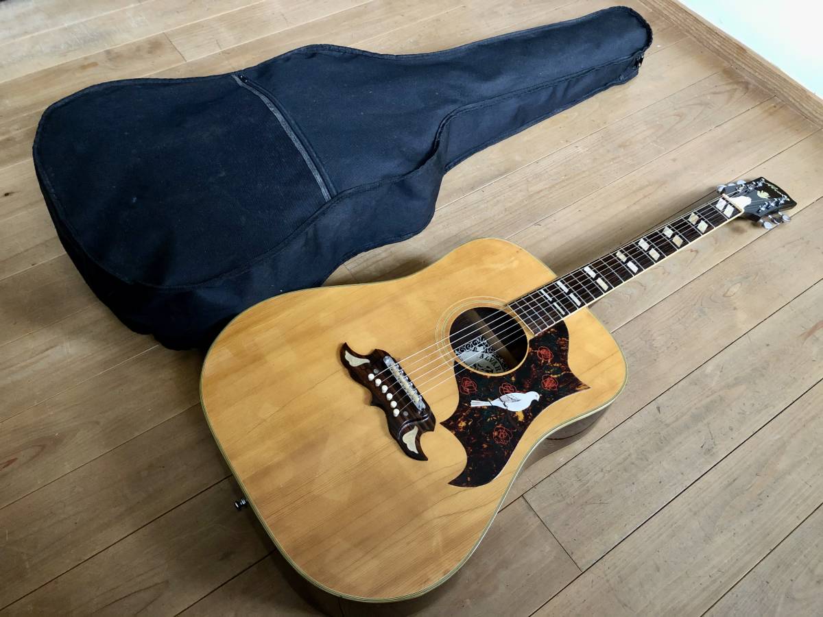 Alvarez ギター　dove 5025　ＹＡＩＲＩ製造　日本製 1970's Alvarez 5025 Acoustic Guitar Dove Copy Dreadnought