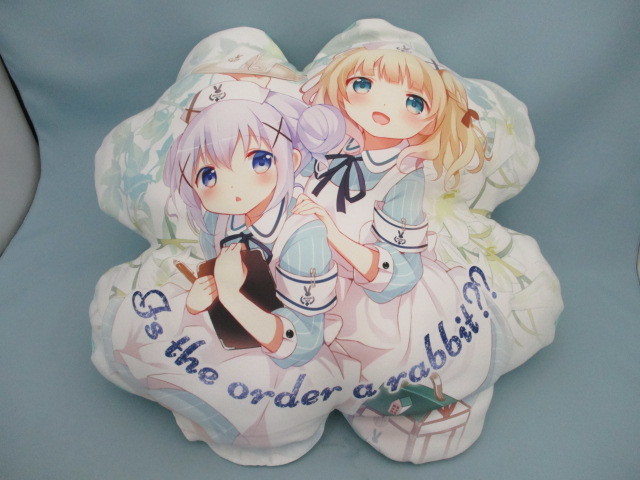 Mu0422 15 27 ご注文はうさぎですか クローバー型 クッション チノ シャロ ごちうさ 約48 の落札情報詳細 ヤフオク落札価格情報 オークフリー スマートフォン版