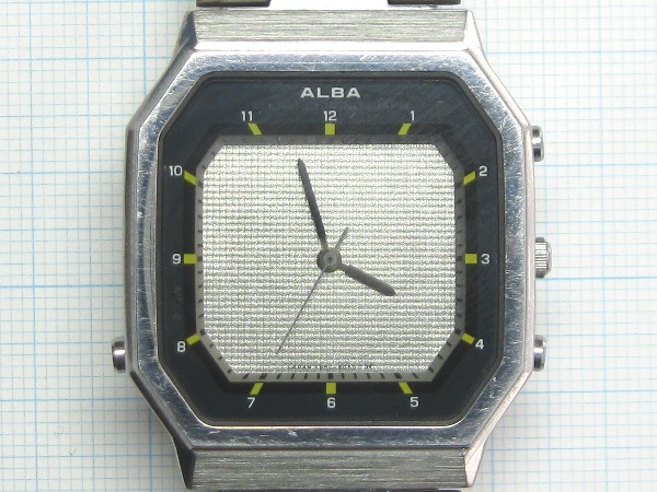 ☆SEIKO ALBA Y950－5040 デジアナ セイコー アルバ 二重面相 電池交換
