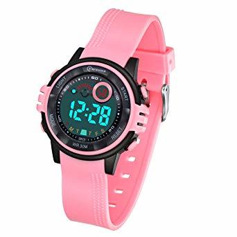 新品 ピンク Proking デジタル腕時計 時計 子供 キッズ ウォッチ 多機能 Ledライト ガールズ 女の子 アラーム付き 目覚 の落札情報詳細 ヤフオク落札価格情報 オークフリー スマートフォン版