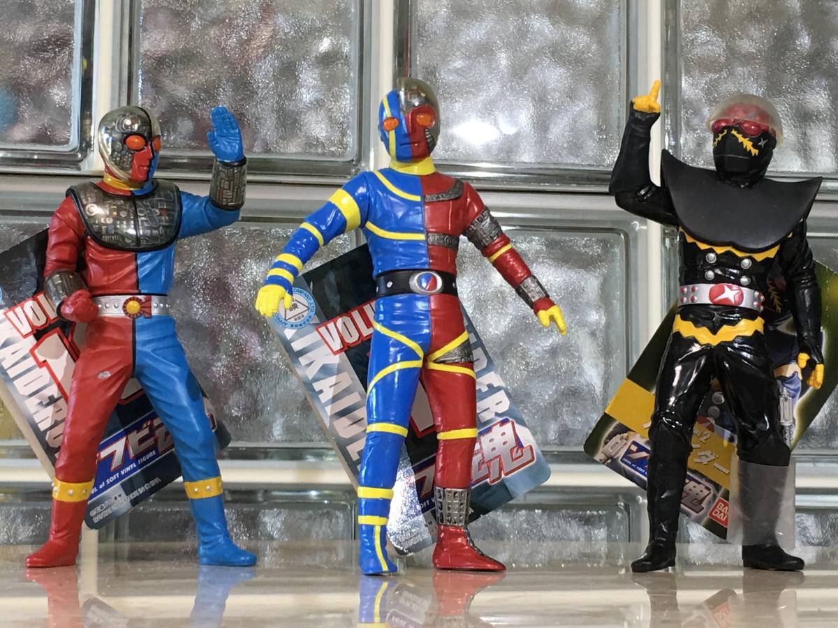 希少 透明 タカトク 人造人間キカイダー ソフビ スケルトン 当時物