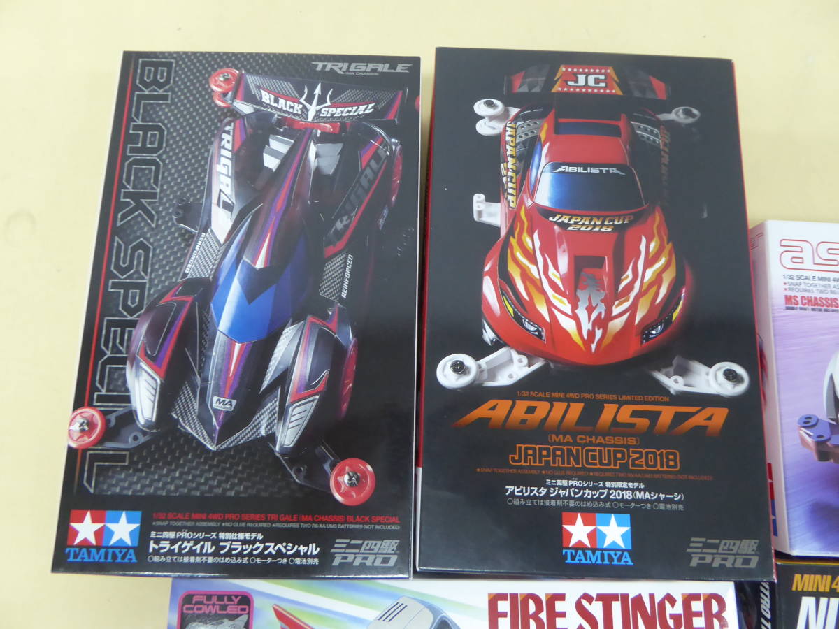 新品 G86 32 未組立 タミヤ 1 32 ミニ四駆 計７点セット バニシングゲイザー ファイヤースティンガー トライゲイル ブラックスペシャル 等 の落札情報詳細 ヤフオク落札価格情報 オークフリー スマートフォン版