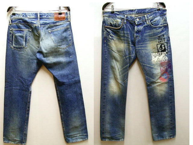 即決 [W34]美品 HYSTERIC GLAMOUR 11AW SP加工 MULTIガールプリント