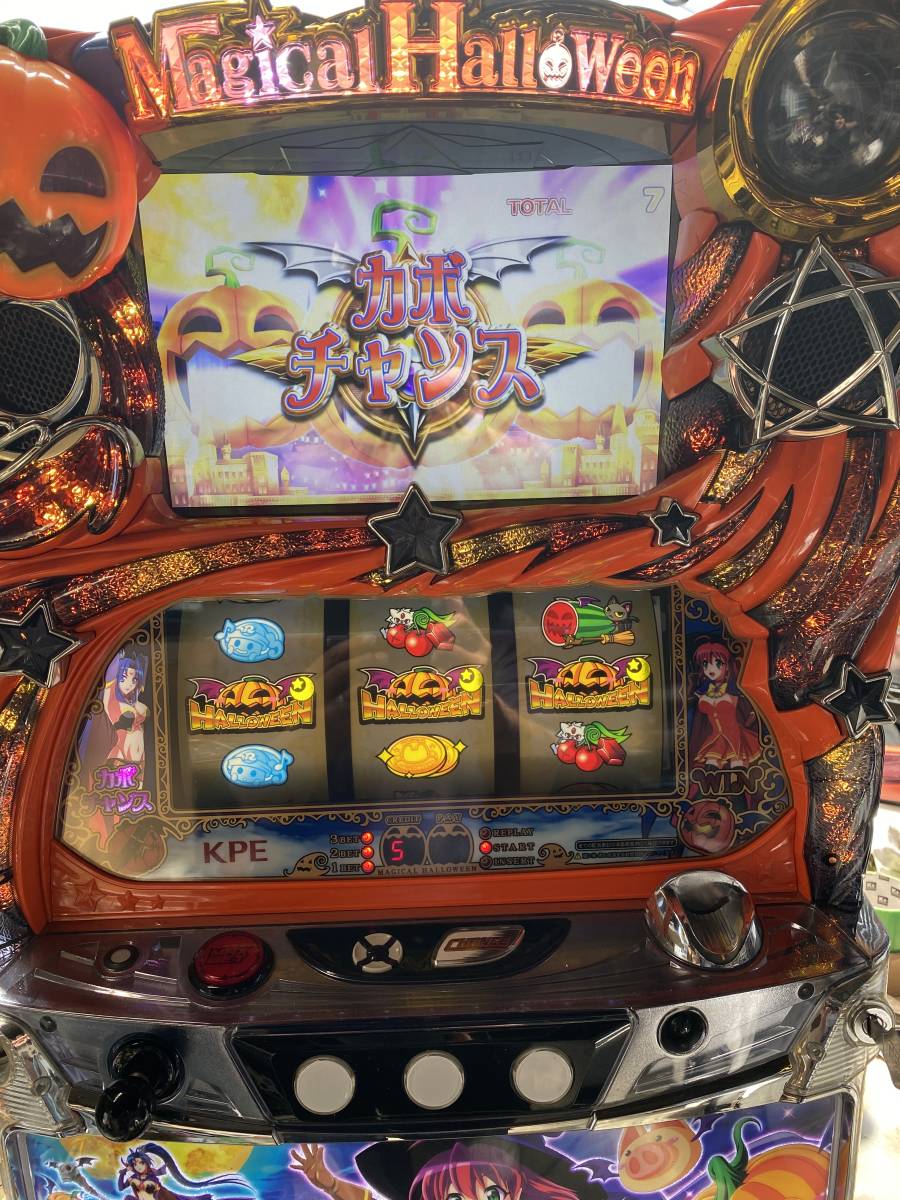 パチスロ実機 5号機 マジカルハロウィン５ コイン不要機付 無料オプションあり の落札情報詳細 ヤフオク落札価格情報 オークフリー スマートフォン版