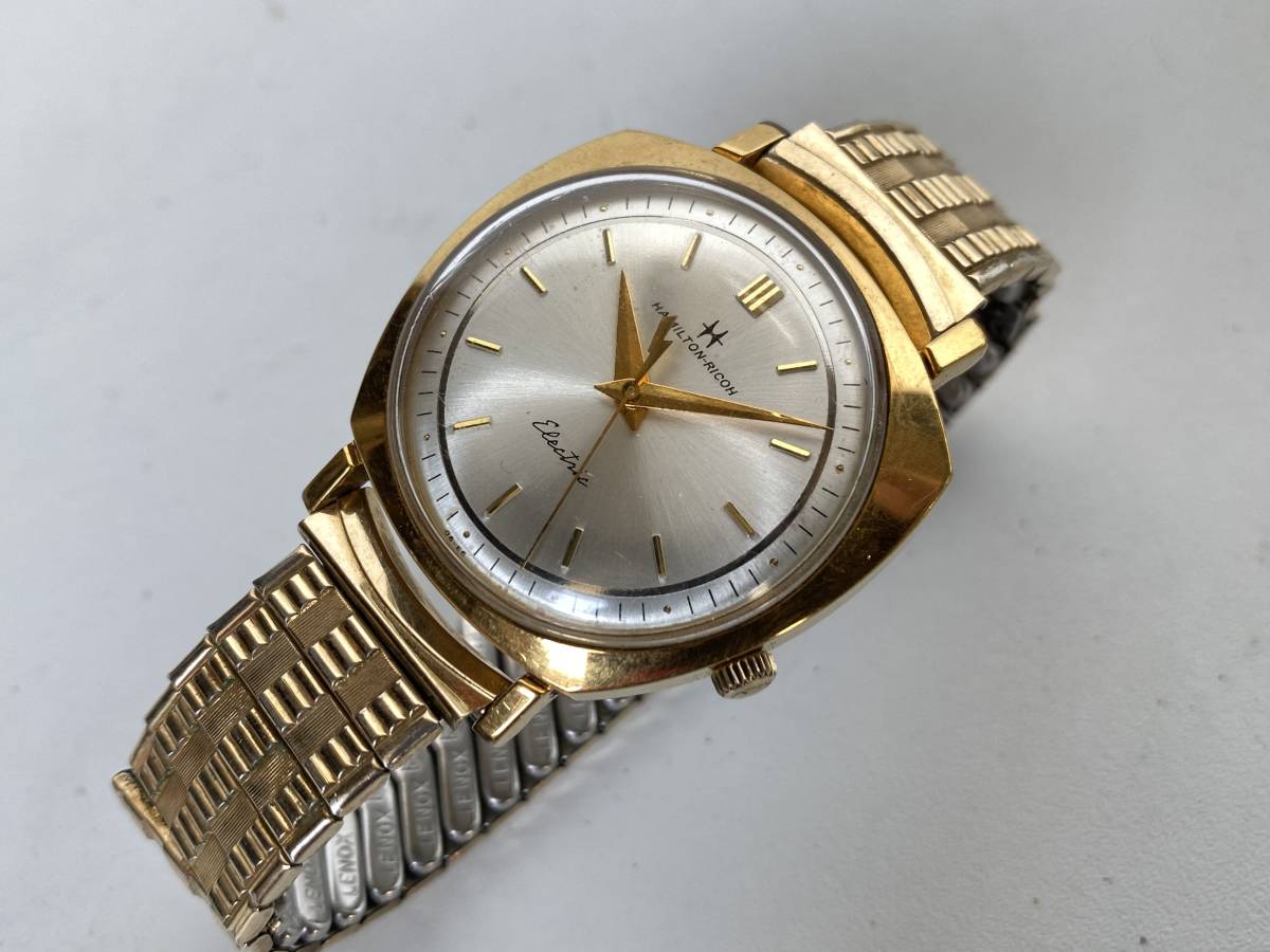 稼働 ハミルトン リコー エレクトリック E1001 電磁テンプ 電池新品