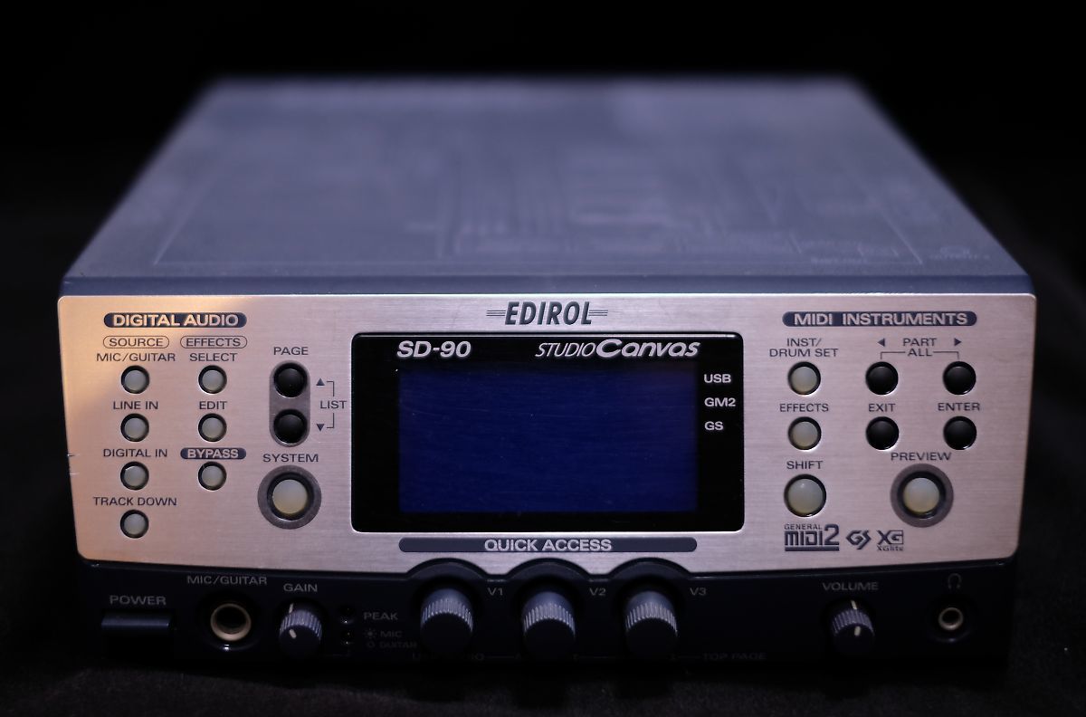 EDIROL SD-90 デジタルオーディオインターフェース Roland Edirol SD-90 Studio Canvas USB MIDI Audio Interface