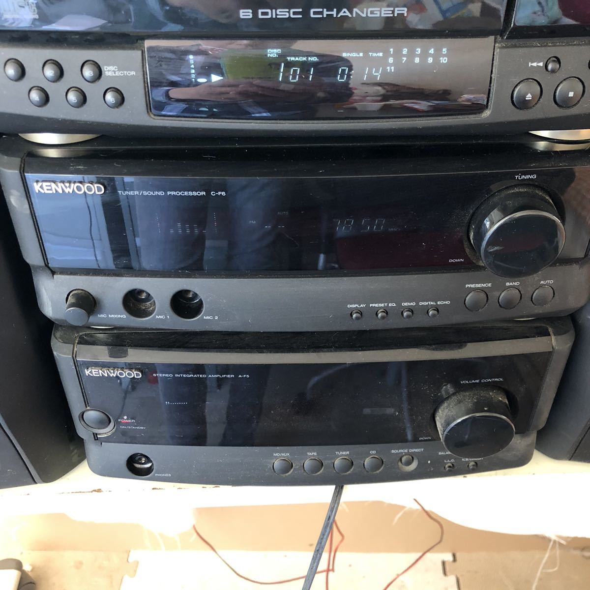 KENWOOD☆CD/カセットコンポX-F7/DP-MF7/C-F6/A-F5☆スピーカー☆/LS