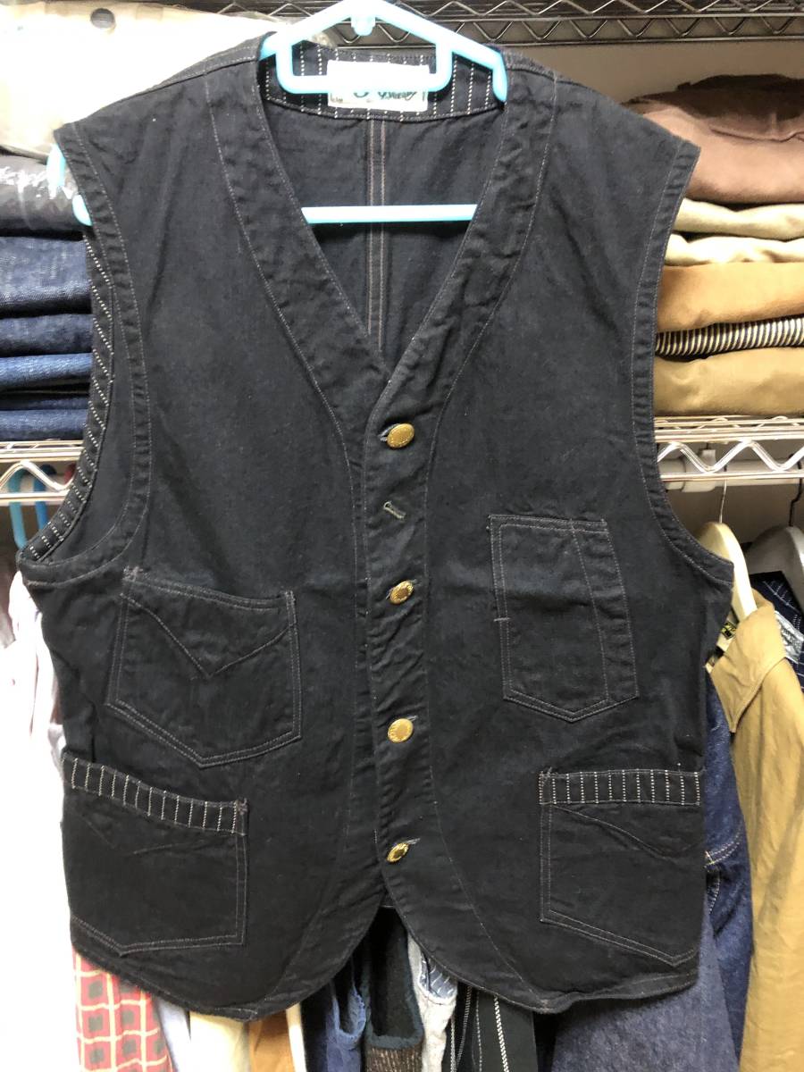 新品】フリーホイーラーズ 【コンダクターベスト ブラック コットン