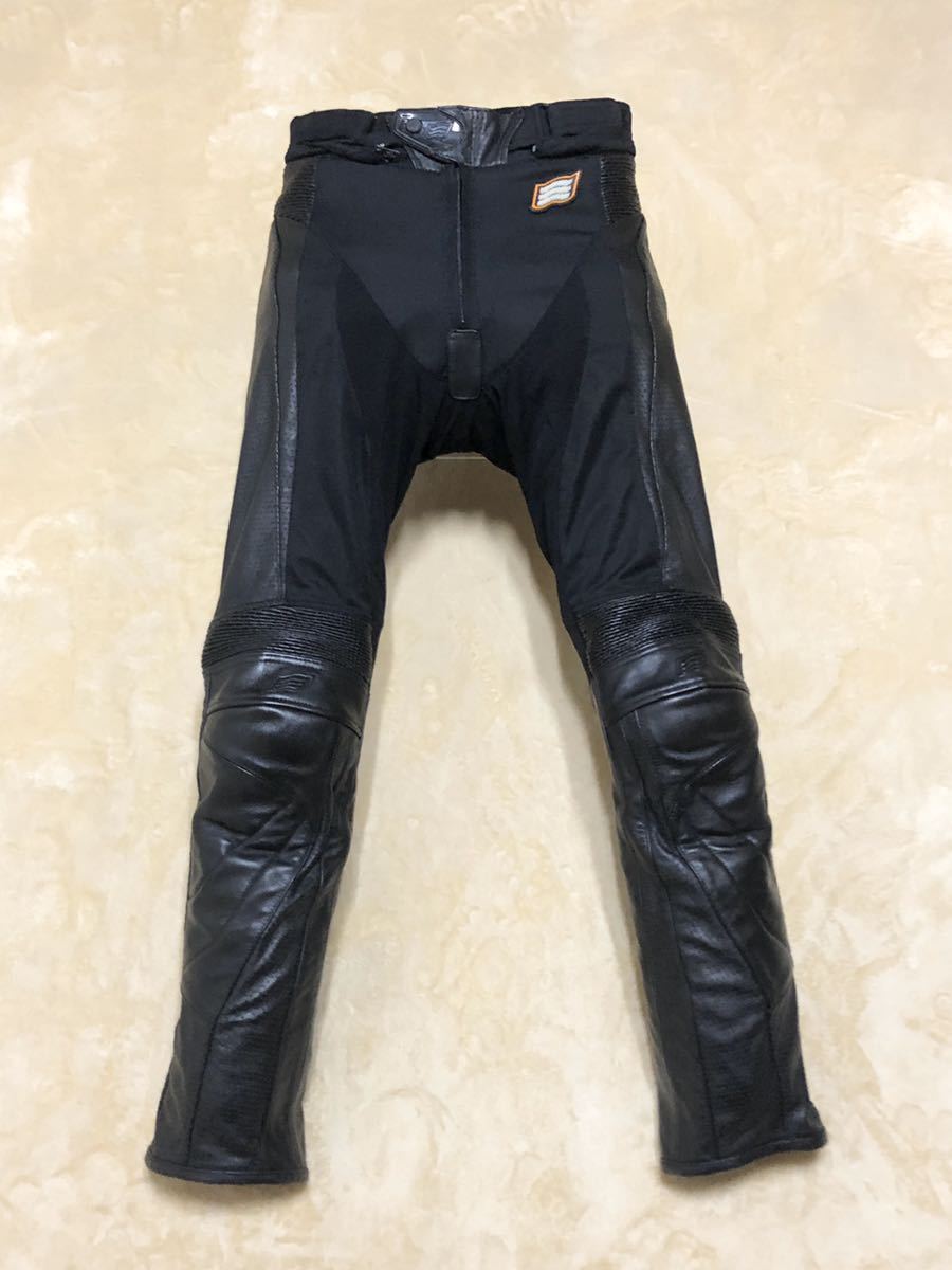 HYOD パンチング レザーパンツ ブラック HYOD パンチング レザーメッシュ パンツ Lサイズ 黒