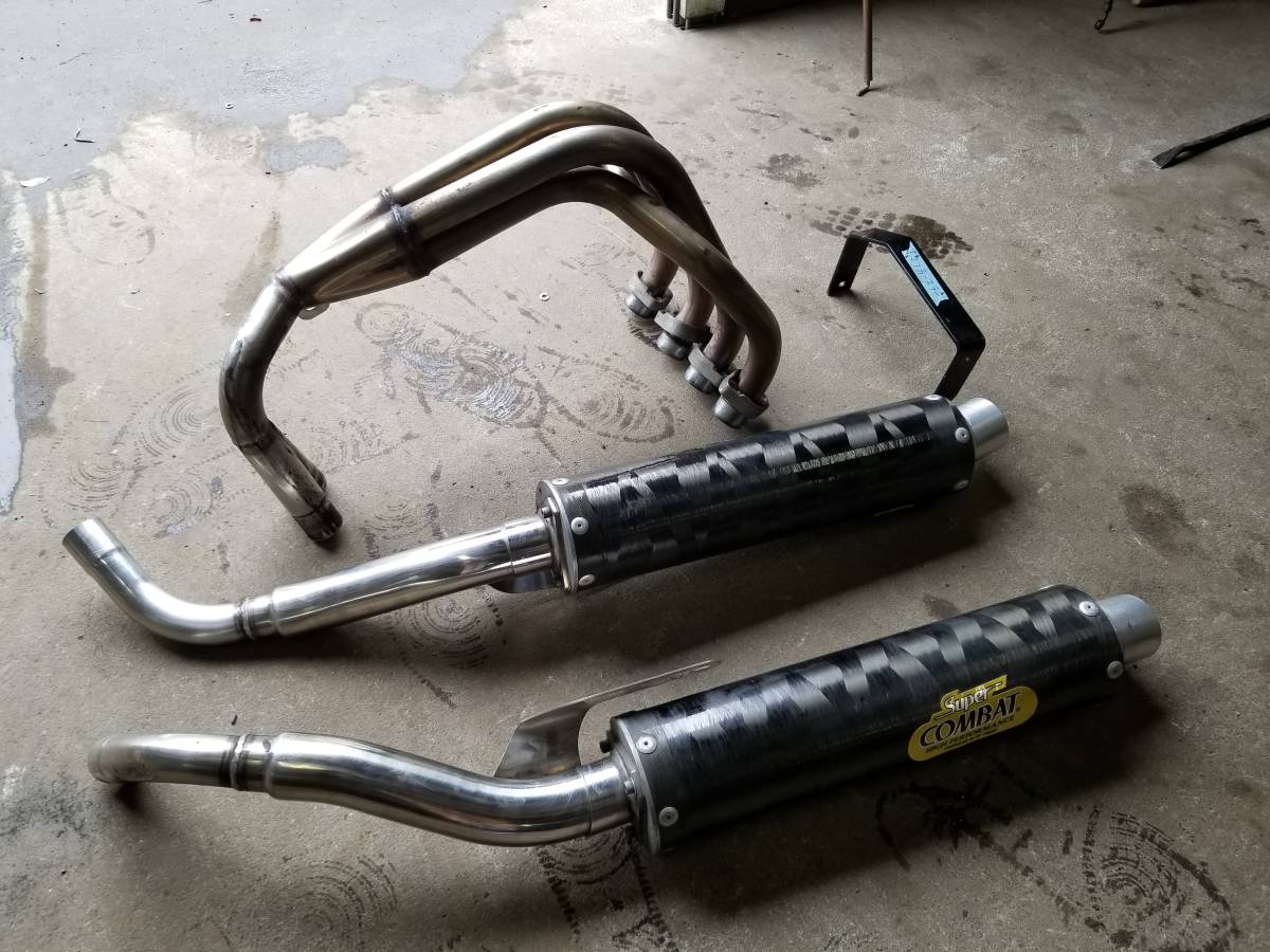 ホーネット250 SP忠男 スーパーコンバット フルエキ 2本出しマフラー