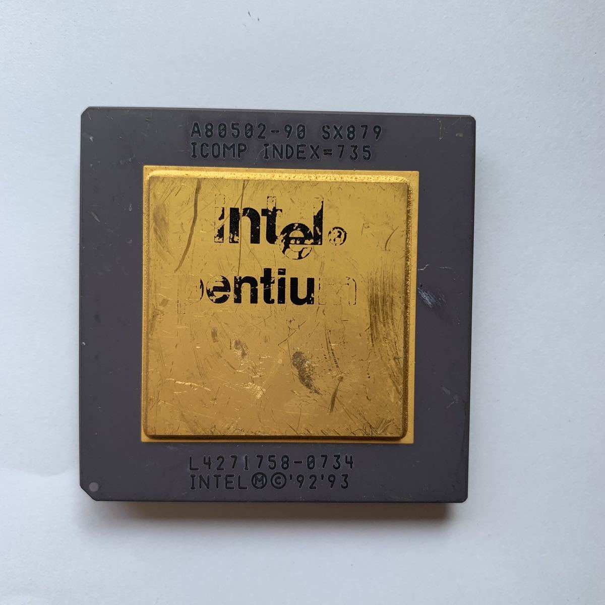 Intel pentium A80502-90 SX879 ICOMP INDEX=735の落札情報詳細