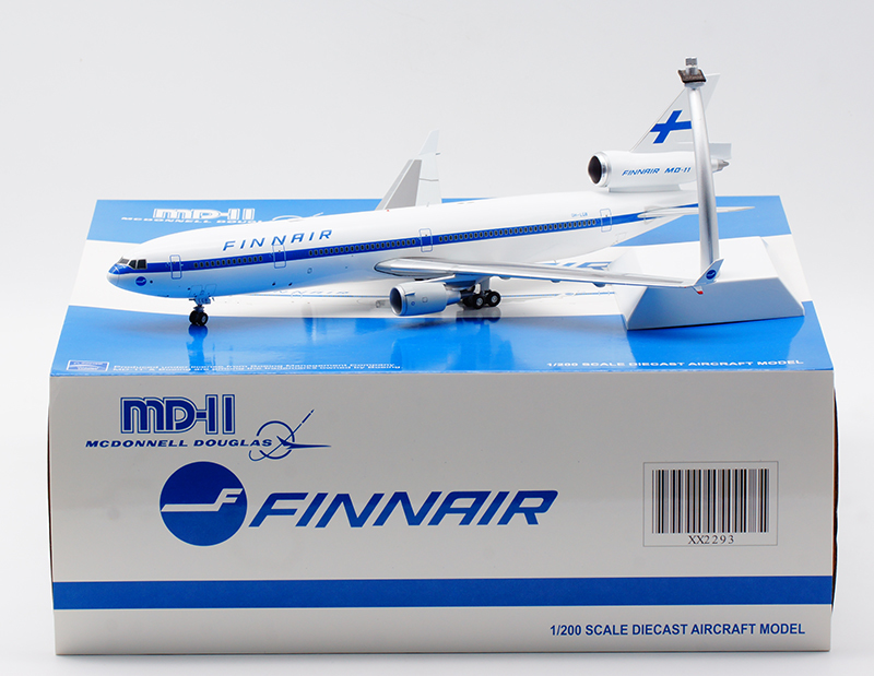 新品】JC Wings 1:200 FINNAIR MD-11 OH-LGB Diecast Aircarft Model