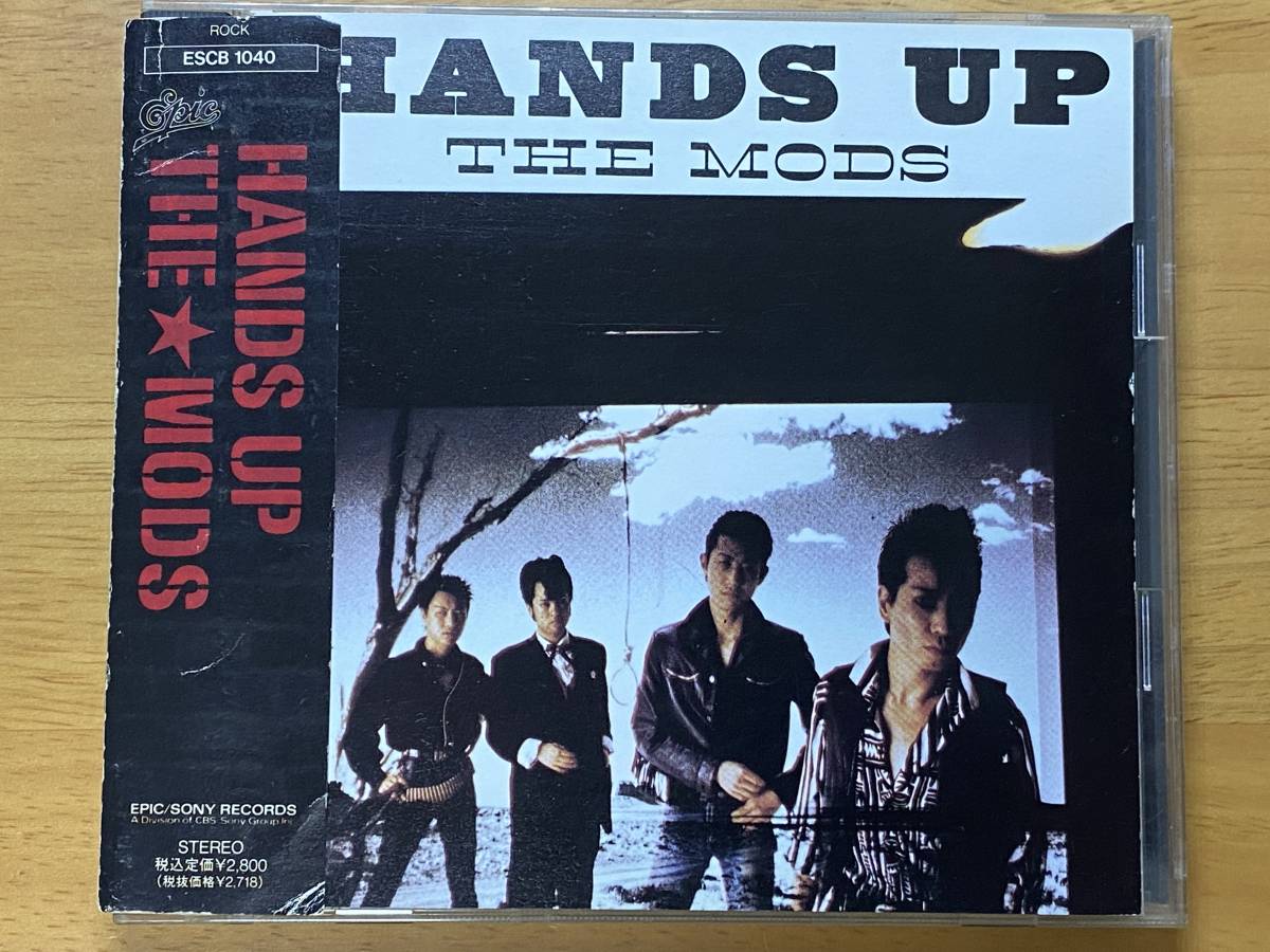 J-ROCK 帯付き 90年盤(ESCB 1040) ザ・モッズ(THE MODS) 83年「ハンズ