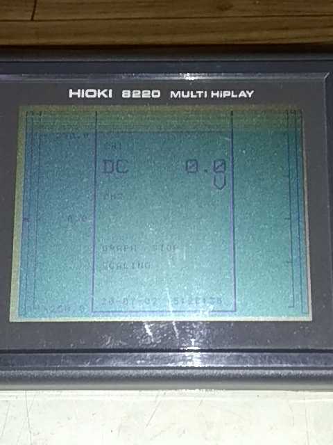 HIOKI 日置 MULTI HiPLAY 8220 (D4592myrY) 日置電機 HIOKI 8220 MULTI HiPLAY 中古品 画面上部の表示にありますの
