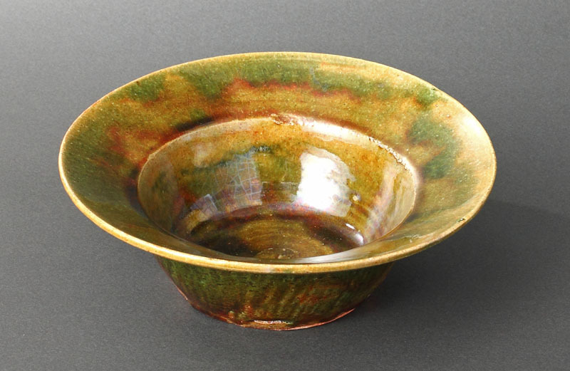 期間限定値下】北大路魯山人 織部釉草文四方平鉢 黒田陶々庵極め