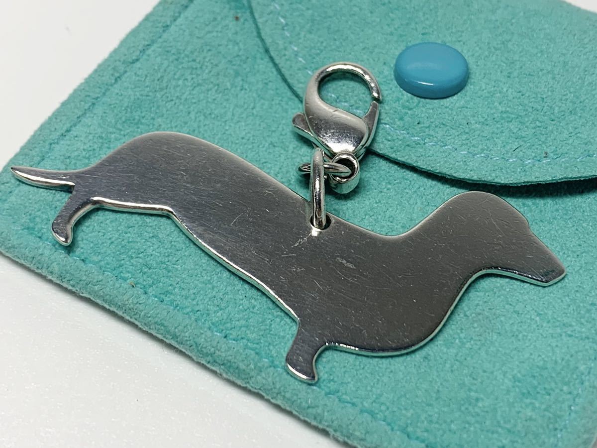 Tiffany ダックスフンド ドッグ チャーム キーホルダー