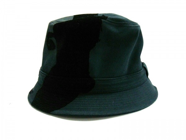 フィリップトレイシー PHILIP TREACY ハット キャンバス グレー×黒 