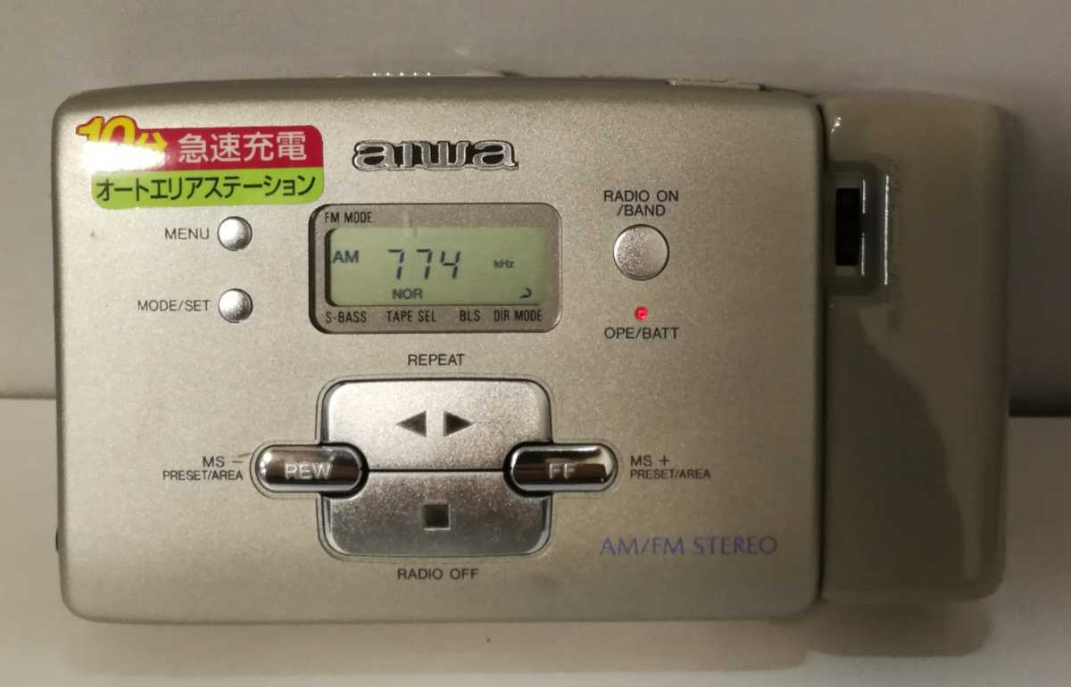 AIWA HS-RX470 AM/FMカセットプレーヤー/アイワ 元箱 ヘッドホン