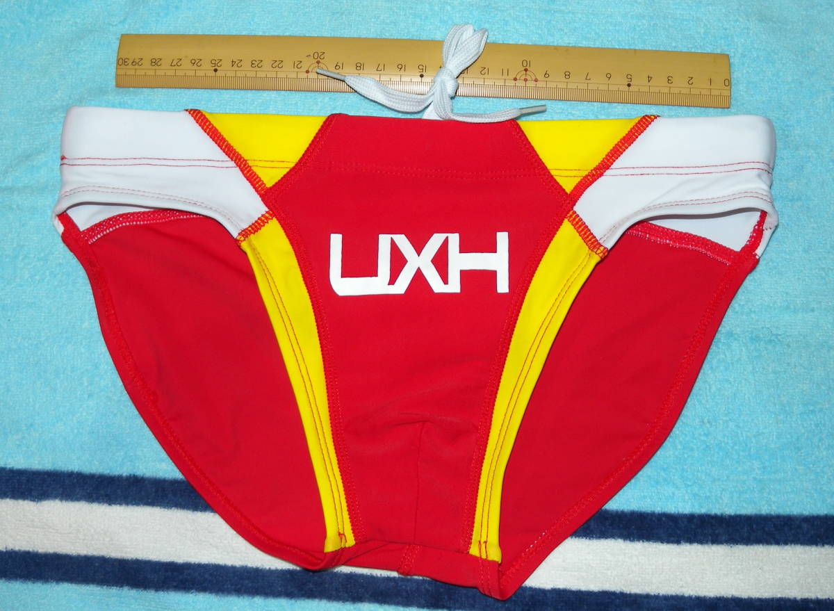 新品】☆ライフセーバーカラー UXH ローライズ 競パン型水着 新品 白黄