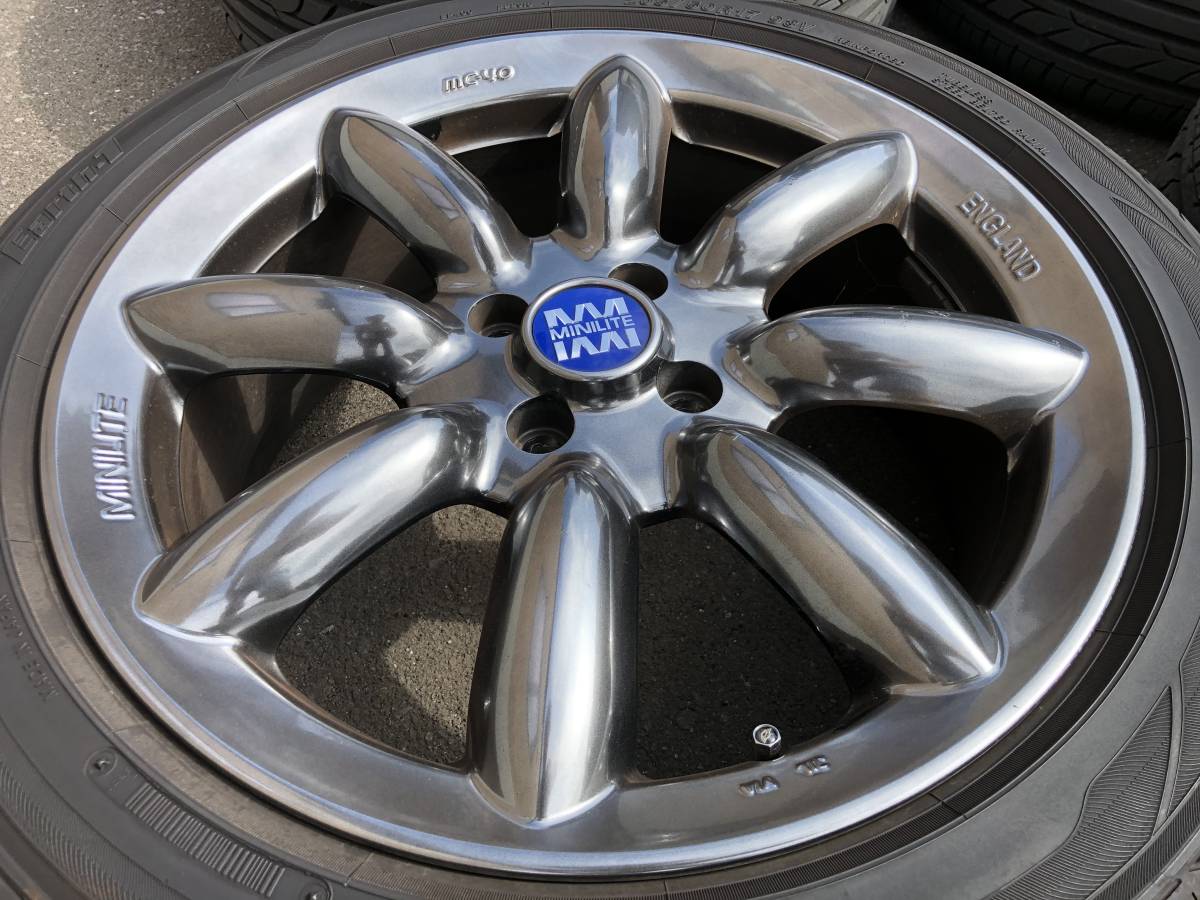 MiniCooper ミニクーパー ミニライト ホイール4本 7J PCD100 +48 17 MiniCooper ミニクーパー ミニライト ホイール4本 7J PCD100 +48 17