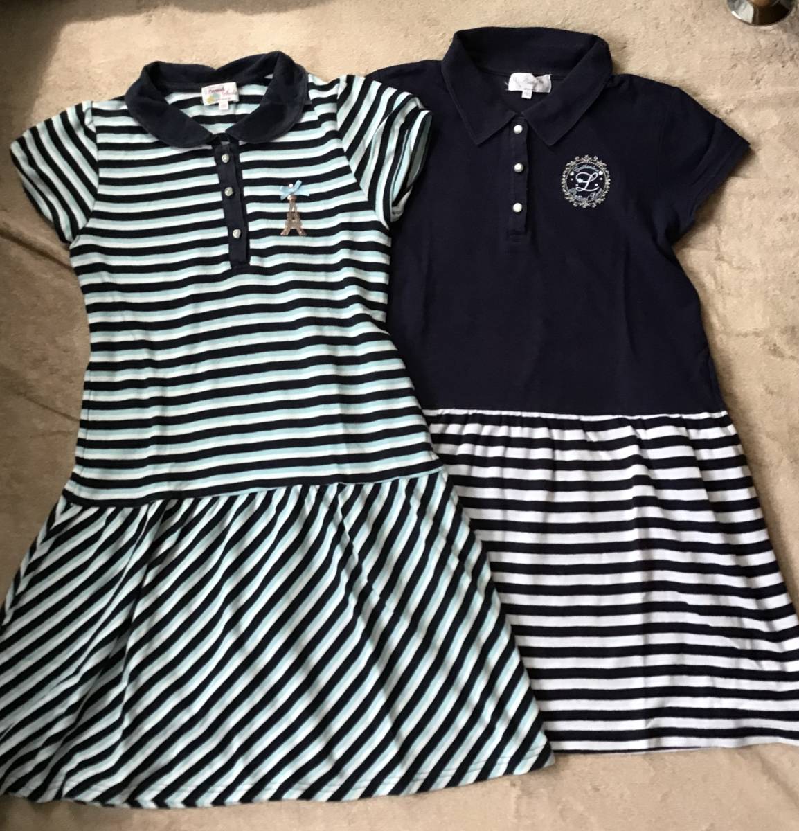マザウェイズ ワンピース 150cm 2枚セット ストライプ 中古 の落札情報詳細 ヤフオク落札価格情報 オークフリー スマートフォン版