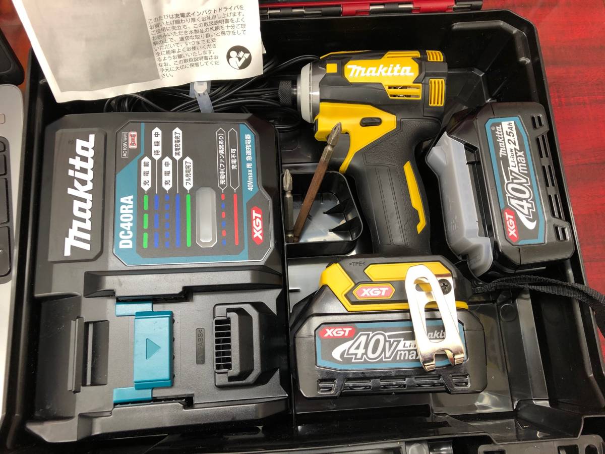 Makita マキタ 40V 充電式インパクトドライバ TD001G オリーブ（中古美 