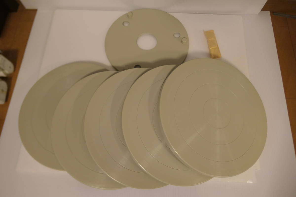 新品】陶芸 ワンタッチかめ板5枚セット 樹脂製 Φ300mm用 丸洗いの