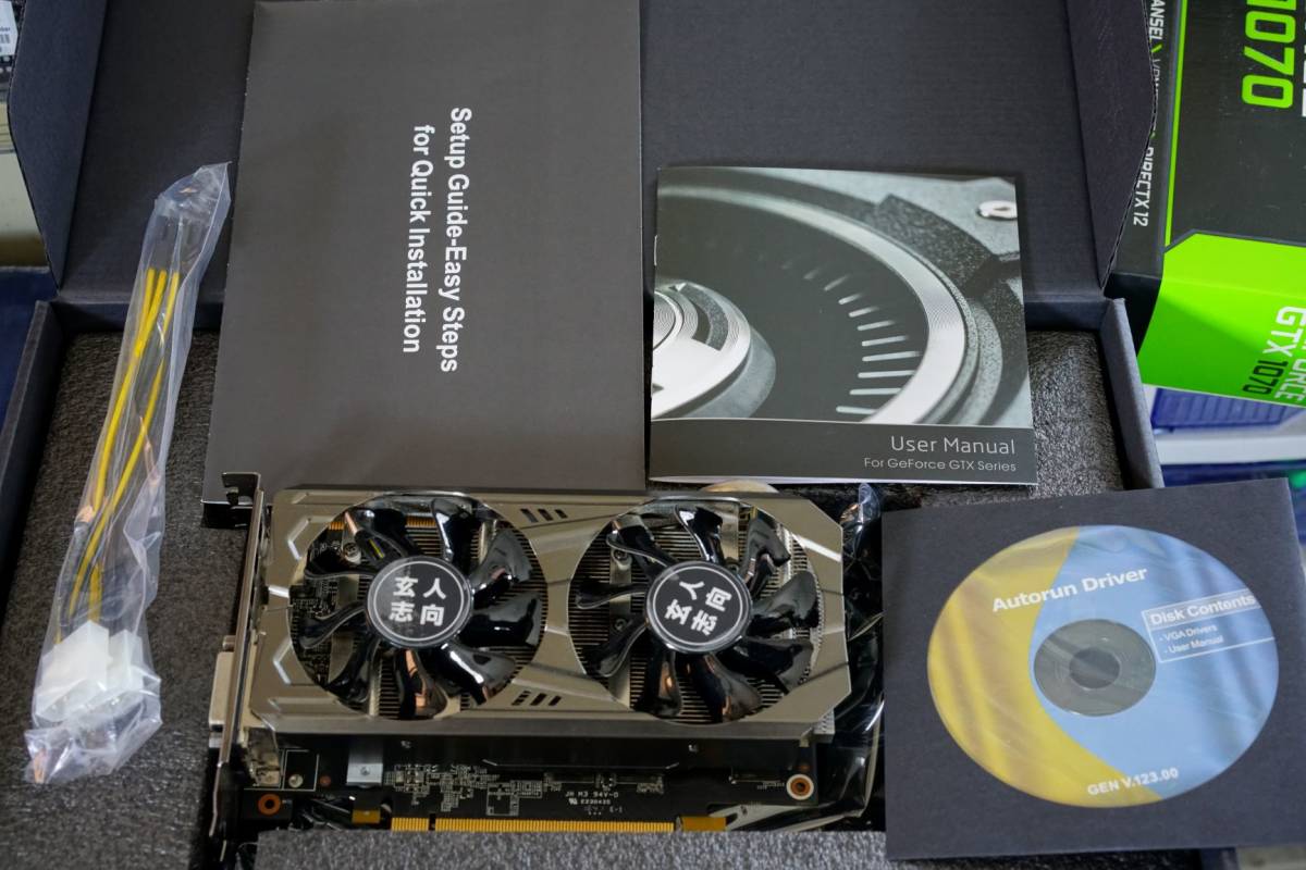 玄人志向 GEFORCE GTX1070 SHORT PCI-Express3.0(x16) HDMI, DVI-Dx2