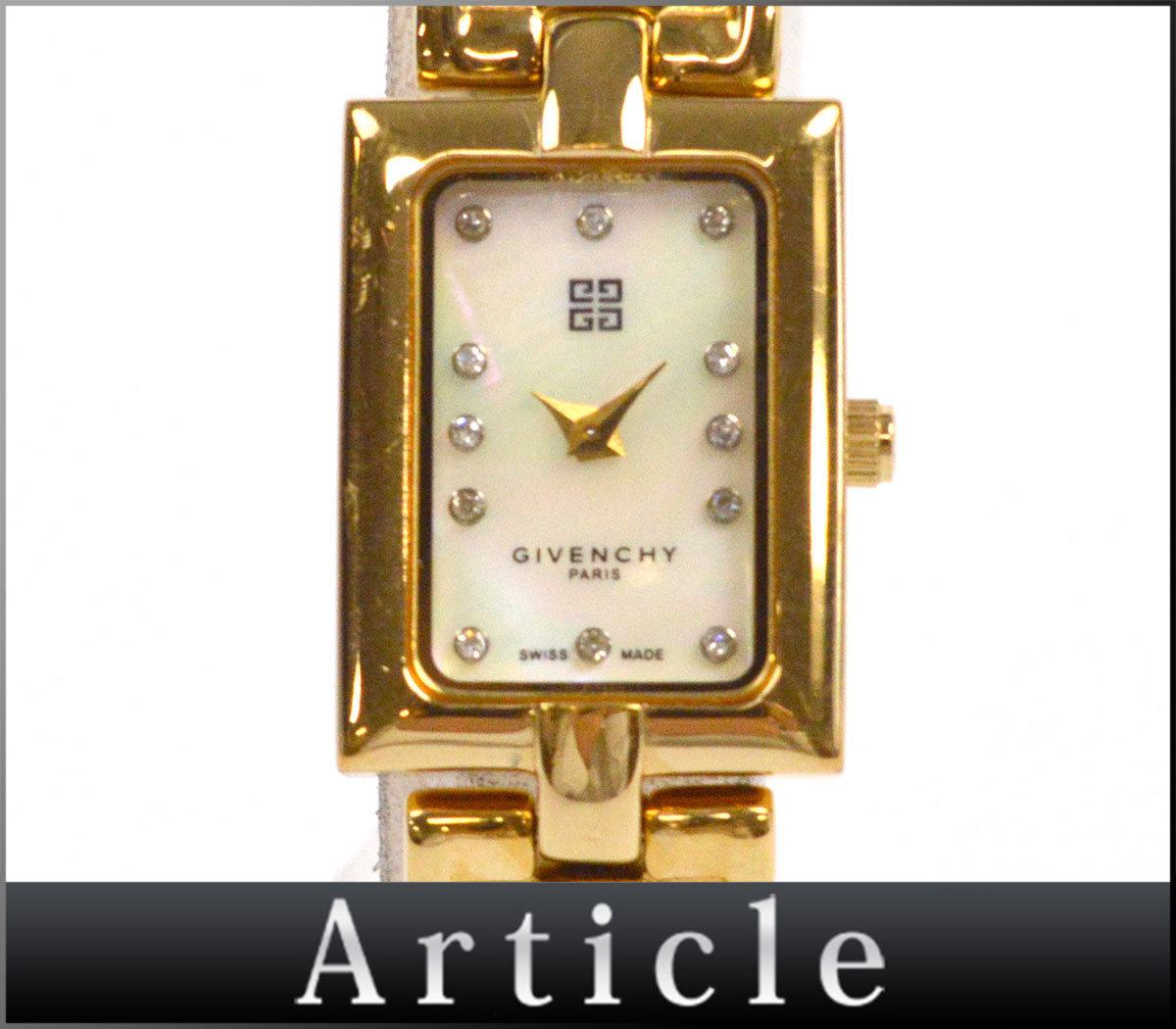 GIVENCHY ジバンシー レクタンギュラー レディース 腕時計 クォーツ