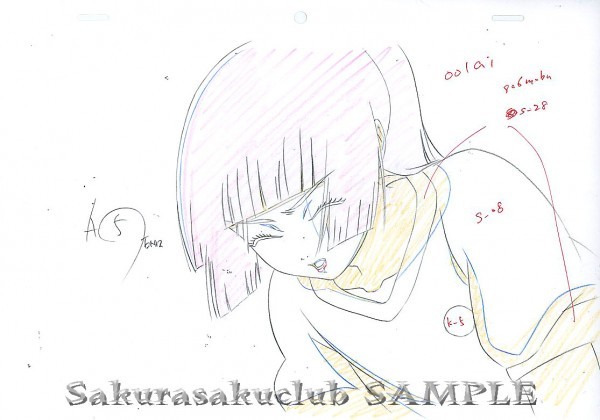 地獄少女　閻魔あい　直筆原画 Yahoo!オークション - 地獄少女 / 直筆アニメ素材 ラフ原画3枚