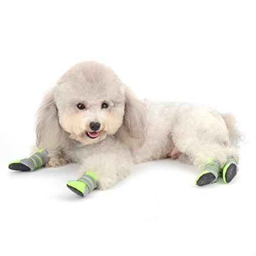 新品 Ranphy 犬靴 犬用メッシュシューズ ドッグブーツ ドッグくつ 小型犬 反射テープ付き 滑り止め 長靴 肉球保護 柔らかく 夏 散歩 の落札情報詳細 ヤフオク落札価格情報 オークフリー スマートフォン版