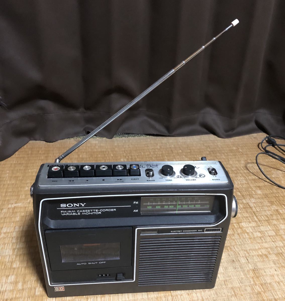 SONY ソニー CF-1600 昭和レトロ ラジオ カセットレコーダー ラジカセ