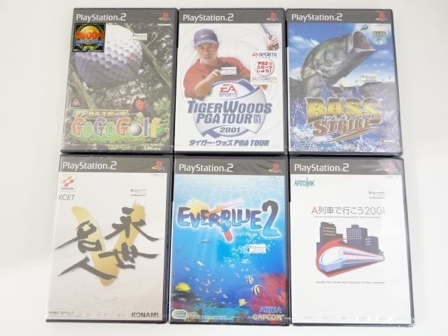 新品】054/PS2 ソフト 6本セット A列車で行こう2001/エバーブルー2