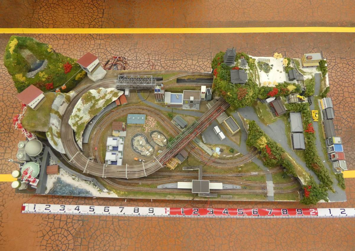 鉄道模型 HOゲージ ヨーロッパ 田舎の駅舎の風景 情景ジオラマ
