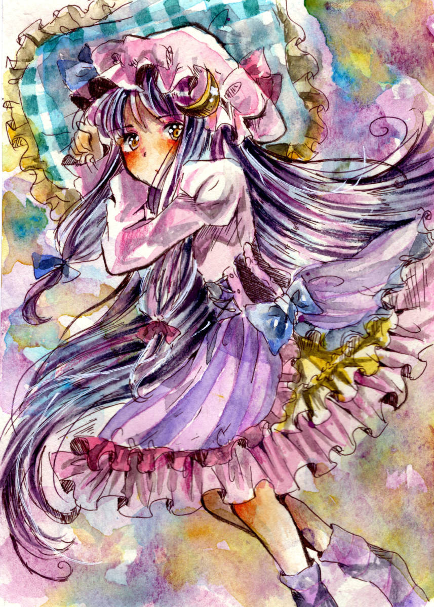 おすすめギフト 東方project パチュリー 色鉛筆イラスト 国内発送 Eliteklub Poliklinikabagatin Hr