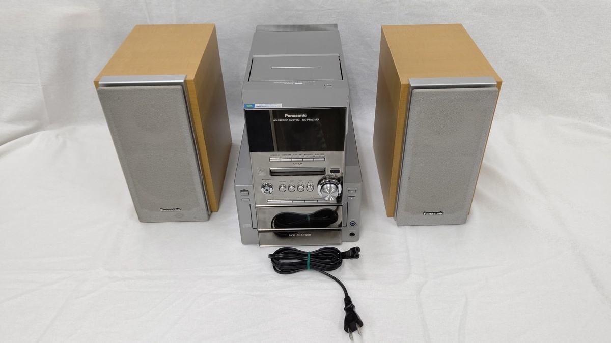 難あり品 パナソニック Panasonic SA-PM57MD SAPM57MD MDステレオ