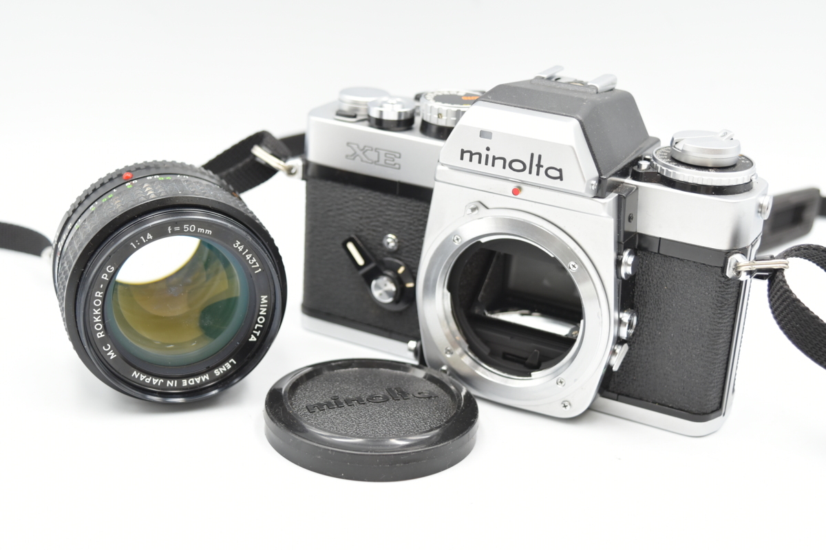 ミノルタ minolta】フィルムカメラ XE ボディー レンズ MC ROKKOR-PG