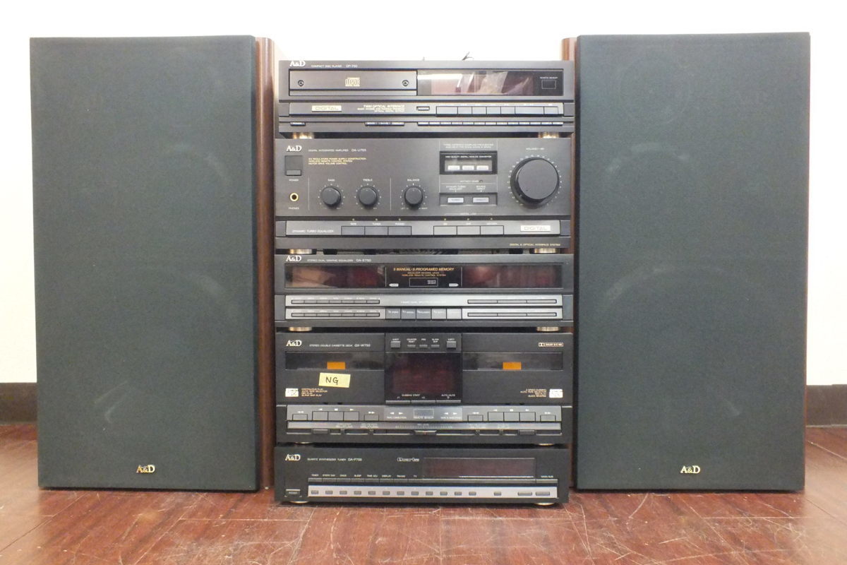A&D システムコンポ DA-E750 DA-F755 DA-U755 中古】☆ 809006 ☆ システムコンポ A&D DA-U755 DA-F755 AV-S830 DA