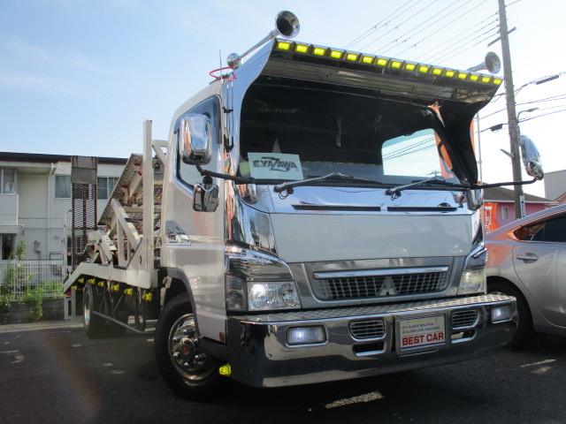 ジュネキャンター ２台積 積載車 車両運搬車 ６mt Pmnox適合 デコトラ 変更済 燃料ポンプ Frリーフ ショック新品交換済 車検r3年８月 の落札情報詳細 ヤフオク落札価格情報 オークフリー スマートフォン版