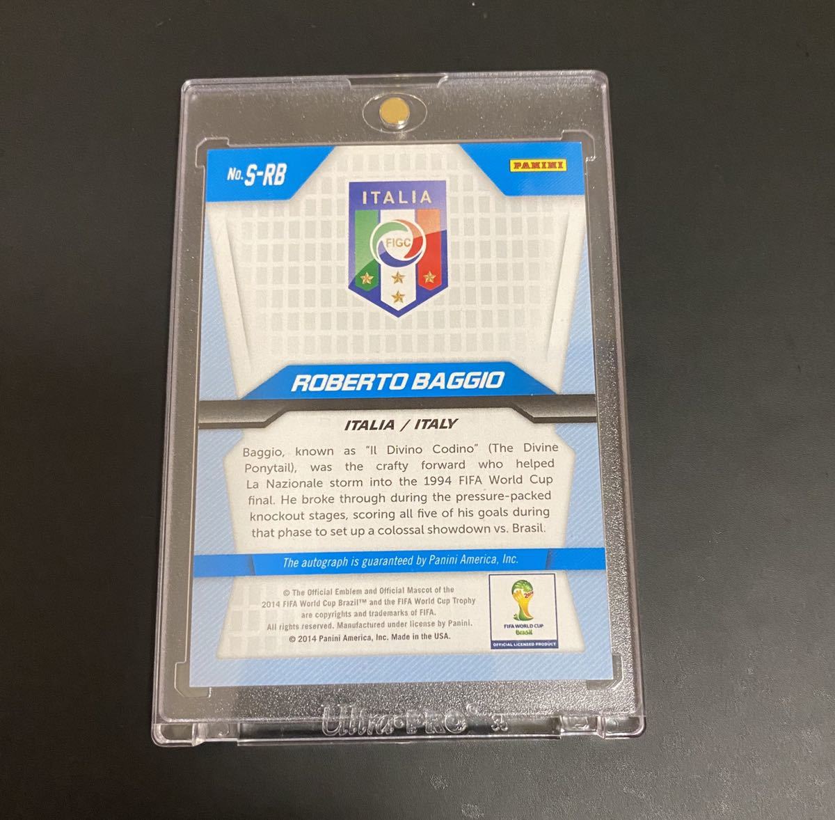 2014 PANINI PRIZM WORLD CUP ROBERTO BAGGIO Auto ロベルト バッジョ 