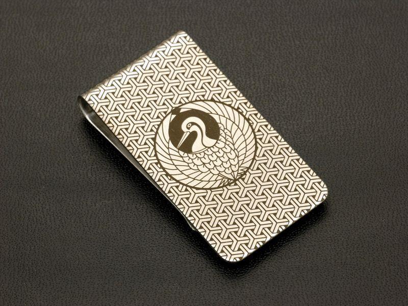 新品 鶴の丸 家紋入り マネークリップ つるのまる 鶴丸 鶴紋 Money Clip 戦国武将 家紋グッズ 送料無料 森蘭丸 日蓮宗 オーダーメイド可 の落札情報詳細 ヤフオク落札価格情報 オークフリー スマートフォン版