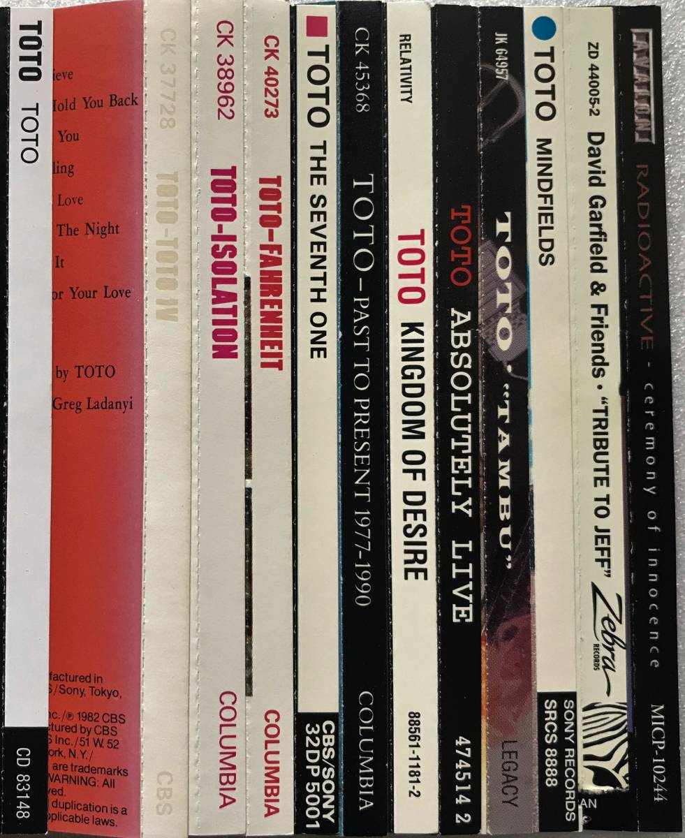 15 ケース無し Toto Tribute To Jeff 中古cd まとめ売り 14タイトル Cd15枚 トト Hydra Turn Back Isolation Fahrenheit Seventh One の落札情報詳細 ヤフオク落札価格情報 オークフリー スマートフォン版