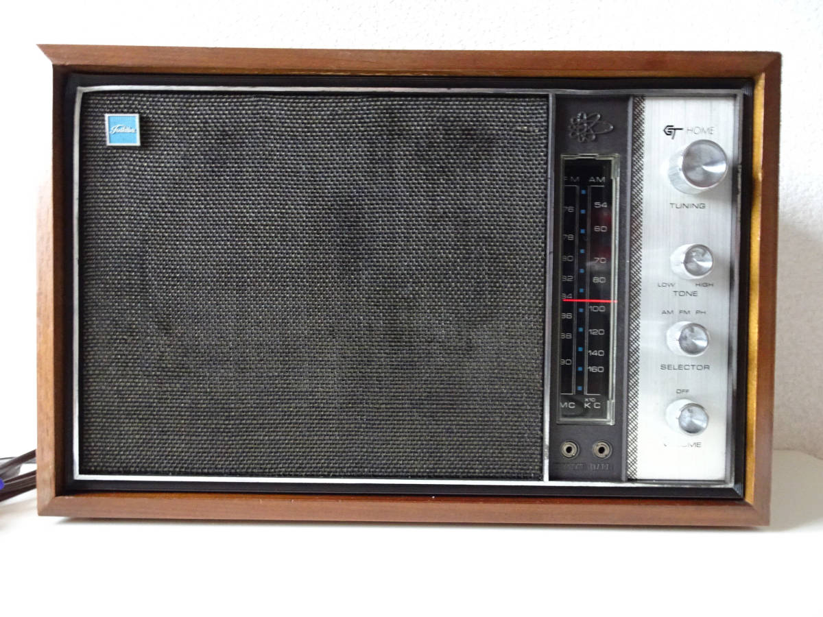 整備品 東芝 TOSHIBA FM/AMホームラジオ 11H-540F GT HOME 60年代
