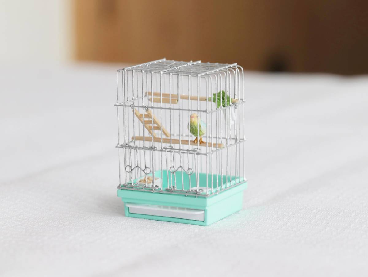作家さま 梵天セキセイインコのぬいぐるみ バードフィギュア アート 
