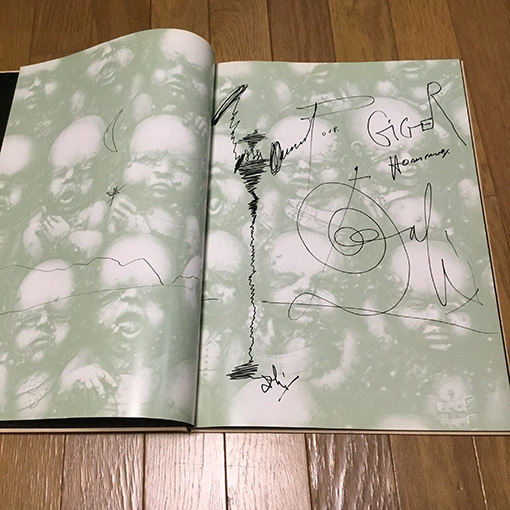 H.R. ギーガー サイン入り ! 画集 ネクロノミコン1 H.R.GIGER'S