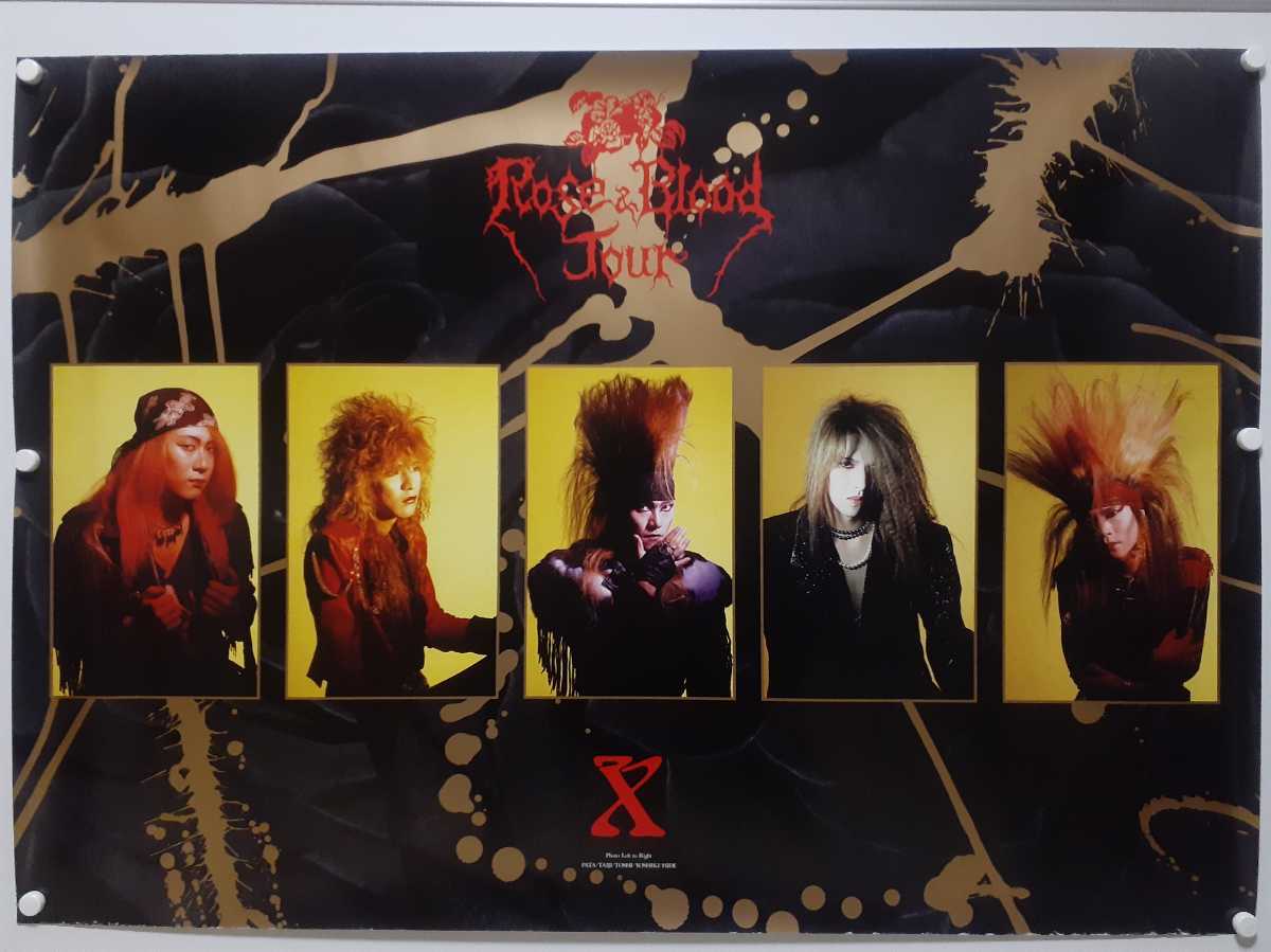 B103 X 「Rose＆Blood Tour」1989 特大ポスター B1サイズ PATA TAIJI