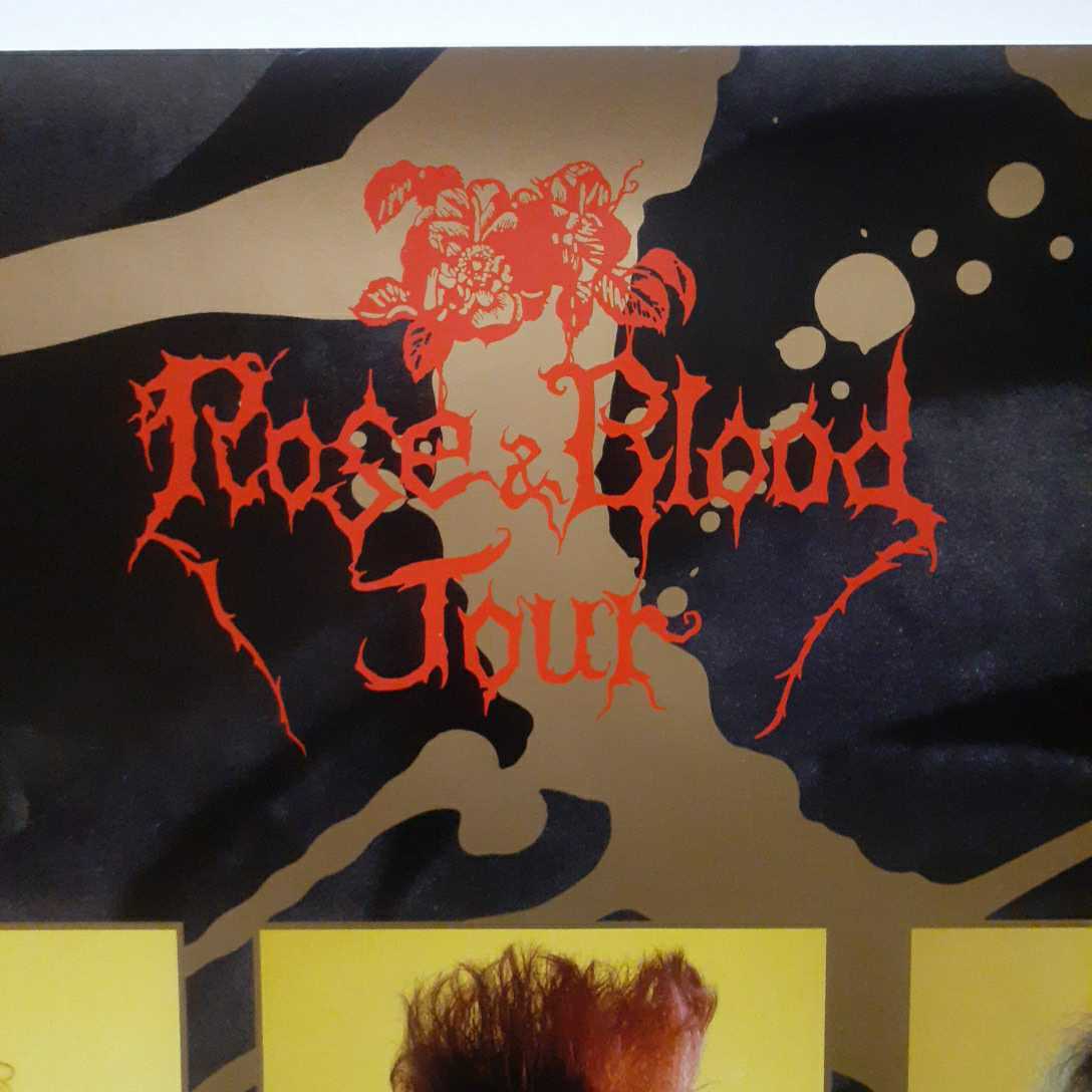 B103 X 「Rose＆Blood Tour」1989 特大ポスター B1サイズ PATA TAIJI