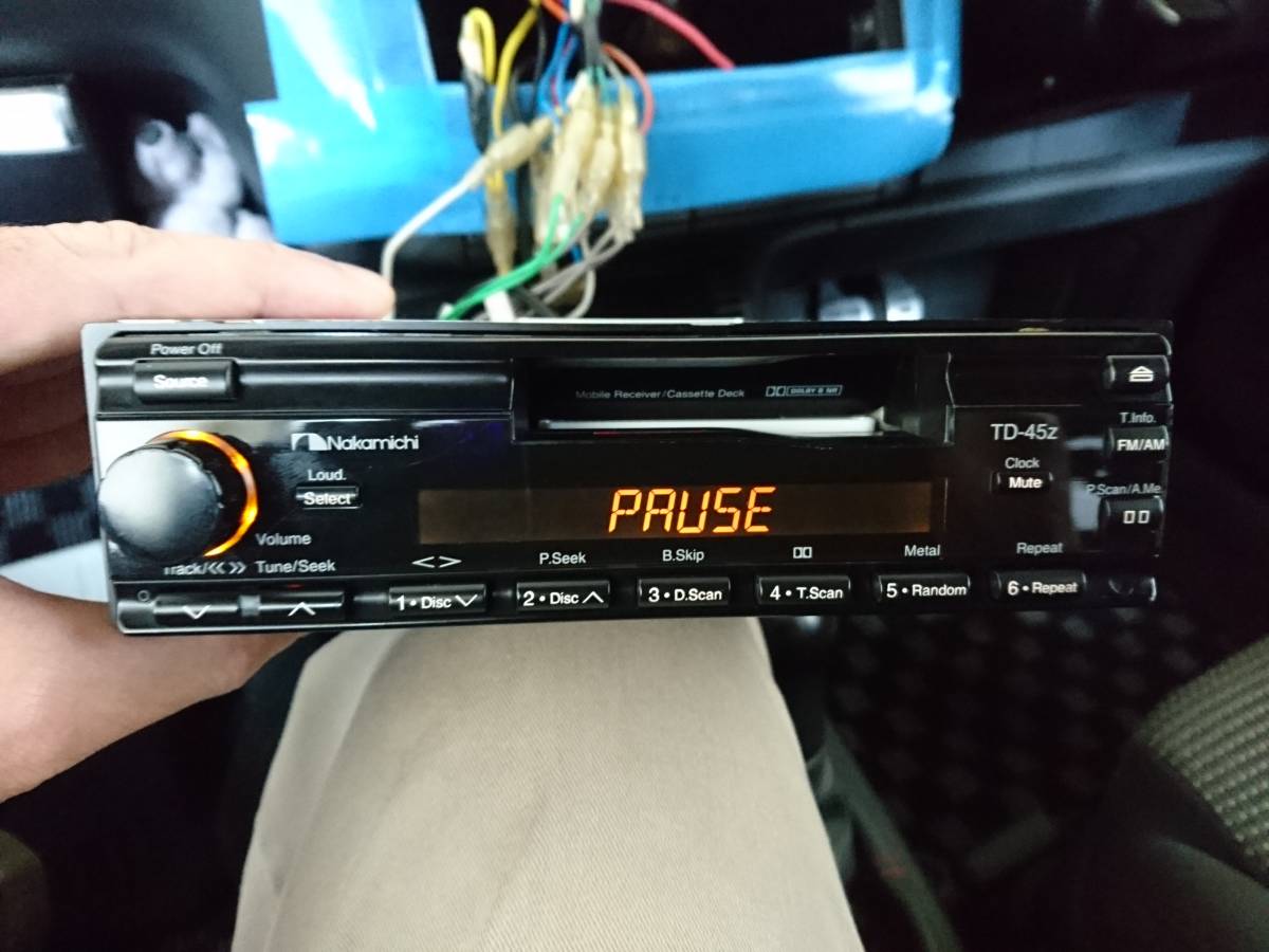 ナカミチ　CDチューナー　CD-45z Nakamichi CD-45z 1DIN Car Audio CD Receiver With Remote Vintage